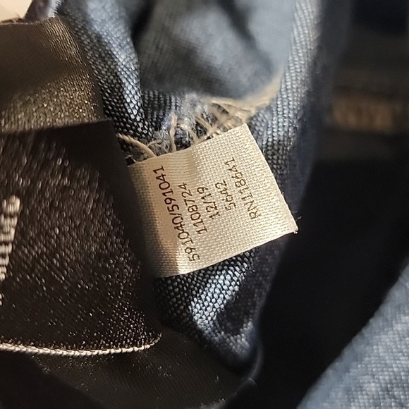 NWT Lane Bryant Chambray Belted Straight Leg Ankle Jeans Denim Pants Blue 26 - Picture 8 of 12